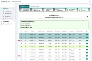 AdvFlow Konfigurator Demo Dashboard