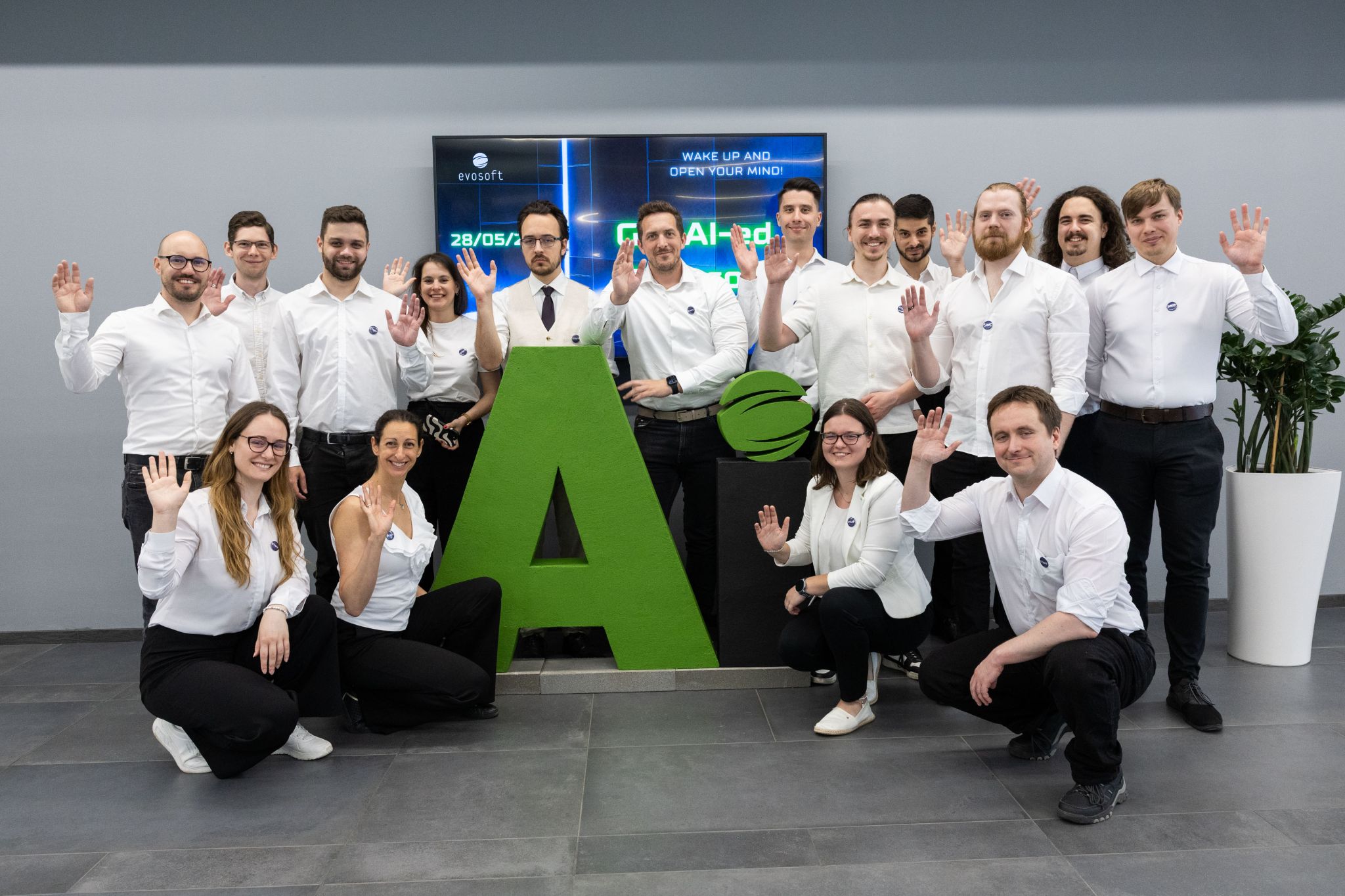 Gruppenfoto Get AI-ed @ evosoft Conference