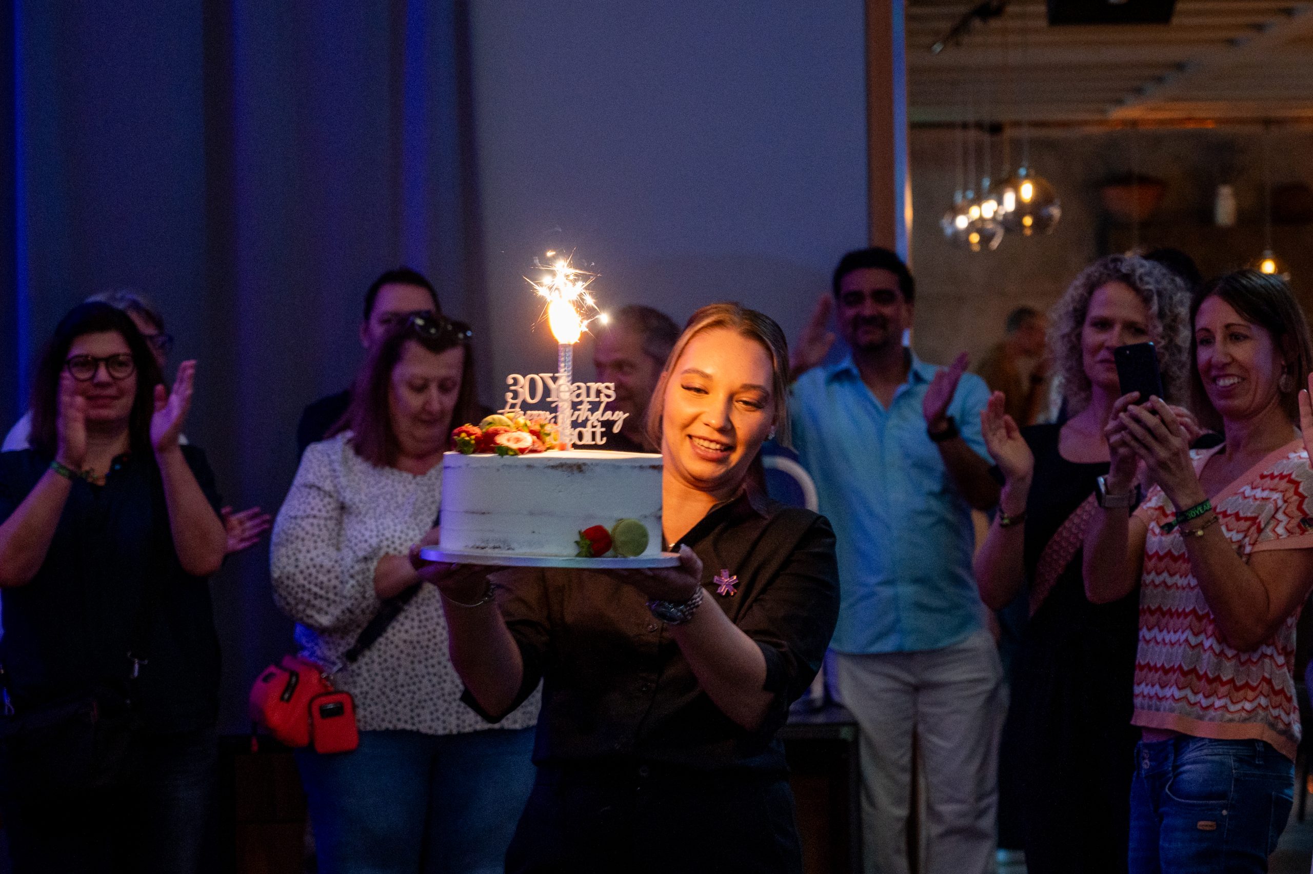 Süßer Höhepunkt: Die evosoft-Geburtstagstorte